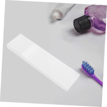 Estuche de viaje para raspador de lengua, caja de almacenamiento de plástico, diseño compacto, herramienta resistente para raspar la lengua.