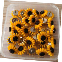 30pcs adorável girassol tacks multi-função girassol pino doméstico polegar tacks fornecimento de pôster
