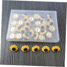 30pcs Adorable Sunflower Tacks Multi-Function Sunflower Pin Household Thumb Tacks Poster Supply