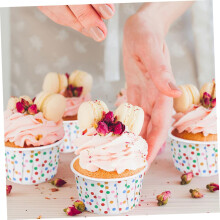 300 st bakformar pappersformar för muffins och muffins för bakning, muffinsformar för hembakning och fester