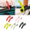 (Fluorescent Yellow) Mountain Bike Handlebar Ends Handle Replacement Adjustable Angles Bicycles Handlebar Bar Ends Cycling Accessories  Red 2