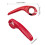 (Fluorescent Yellow) Mountain Bike Handlebar Ends Handle Replacement Adjustable Angles Bicycles Handlebar Bar Ends Cycling Accessories  Red 3