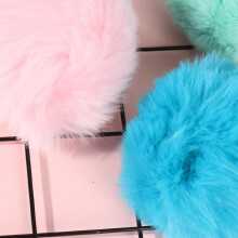 30 buc. Pomponi de pluș pufoși colorati, pentru accesorii de îmbrăcăminte și pălării DIY, roz deschis, albastru închis, verde deschis