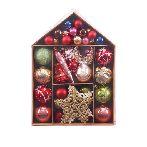 Ensemble de boules en mousse et d'étoiles pour sapin de Noël 1