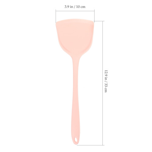 Pink scoop shovel slotted spoon spatula set 2