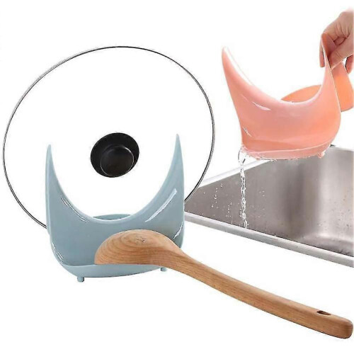 (Grey) BoSaiD Plastic Pan Pot Lid Cover Rack Cutting Board Storage Holder Shelf Kitchen Stand 1