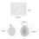 (B, White) Silicone Mold Non-stick Heat-resistant Durable Kitchen Baking Mold for Baking BoSaiD 5
