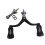 Dual-Grip  Reel Handle Light Weight Handle Replacement Fishing Reel Double Handle 3