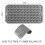 Dish Drying Mat for Multiple Usage, Easy Clean, Eco-Friendly, Heat-Resistant Silicone Mat for Kitchen Counter Grey-A 6