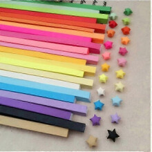 Art star folding origami paper ribbon supplies