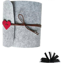 Wedding guest book scrapbook photo album DIY felt memory book