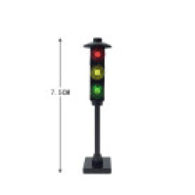 (Single Side)Construction Block Traffic Light Set For Creative Play And Railway Modeling