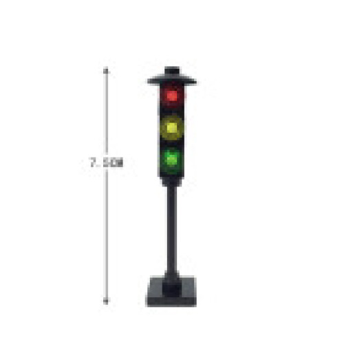 (Single Side)Construction Block Traffic Light Set For Creative Play And Railway Modeling