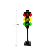 (Four Side)Construction Block Traffic Light Set For Creative Play And Railway Modeling