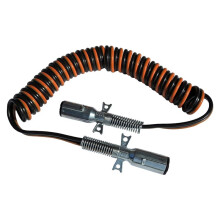 15 Ft Dual Pole Coiled Electric Cable with 2 X 12'' Leads (RK-39005-15) Charging Liftgate Cable with 4 Gauge Copper Wire