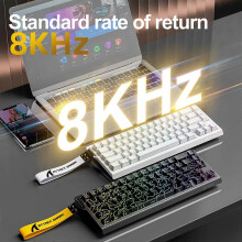 (Moon Night Wireless) X68HE ATTACK SHARK Magnetic Gaming Keyboard Mechanical Wired for Pro Gaming 0.01mm Rapid Trigg 8000Hz SOCD/Rs 0.125ms 128K Rate