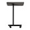 Living And Home C Shaped Side Table with Wheels, White Marble 5