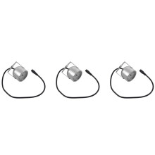 3X 48 LED IR Infrarot Scheinwerfer Nachtsicht Ueberwachungskamera CCTV Kamera DC12V Silber