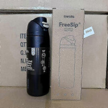 (24oz, black) Double Drink Sports Water Bottle Stainless Steel Vacuum Insulated Cup Large Capacity