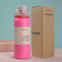 (32oz, Rose red) Double Drink Sports Water Bottle Stainless Steel Vacuum Insulated Cup Large Capacity