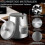 (S, Silver) windproof stainless steel ashtray with lid for outdoor use 4