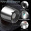(S, Silver) windproof stainless steel ashtray with lid for outdoor use 5