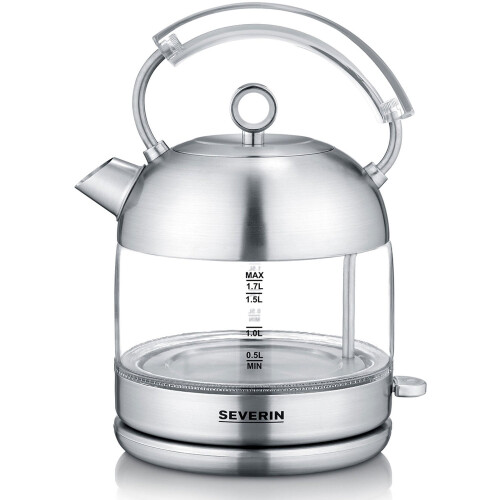Bouilloire 1,7L 2400W Acier brossé/Verre WK3459 1