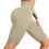 Soft Tummy Controls No See Through Workout Athletic-Apricot L 1