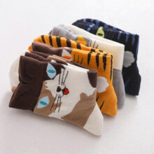 (gray) Cat Socks Made Of Cotton, Funny Socks Cartoon Socks Cute Animals Socks Pattern Sneaker Socks
