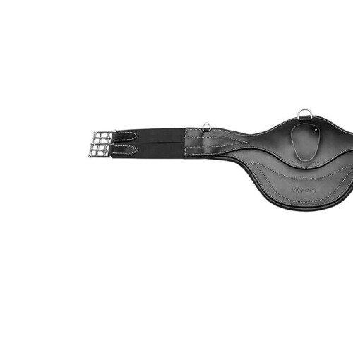 (48in, Black) Whitaker Classic Leather Horse Stud Girth 2
