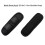 (S, Black Short) Backpack shoulder strap pad non slip hook and loop fastener padded 4