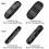(L, 2pcs Black Short) Backpack shoulder strap pad non slip hook and loop fastener padded 2