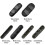 (L, Black Long) Backpack shoulder strap pad non slip hook and loop fastener padded 3