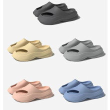 (36-37, grey) summer couple slippers Thick-sole slippers summer outdoor sports non-slip soft-soled slippers fashion men women slippers