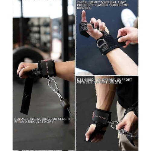 Ekko Weight Lifting Straps, Wrist Support for Men, Thick Comfortable Lifting Straps, Secure Fit 1