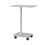 Living And Home C Shaped Side Table with Lockable Wheels, White 4