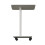 Living And Home C Shaped Side Table with Lockable Wheels, White 5