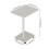 Living And Home C Shaped Side Table with Lockable Wheels, White 6
