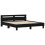 VidaXL vidaXL Bed Frame with LED Black Oak 200 x 200 cm Engineered Wood 4
