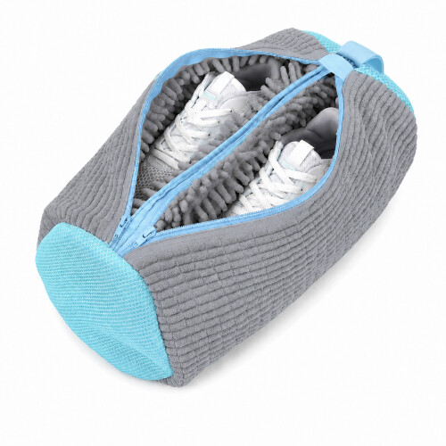 Sac de Lavage Double pour Chaussures en Machine - Protégez Vos Chaussures! Grey