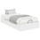 VidaXL vidaXL Ottoman Bed Frame White 80.5 x 200 cm Engineered Wood 2