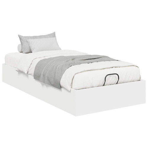 VidaXL vidaXL Ottoman Bed Frame White 80.5 x 200 cm Engineered Wood 1