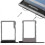 Sim Card Tray + Micro Sd Card Tray for Black Priv (black) 1