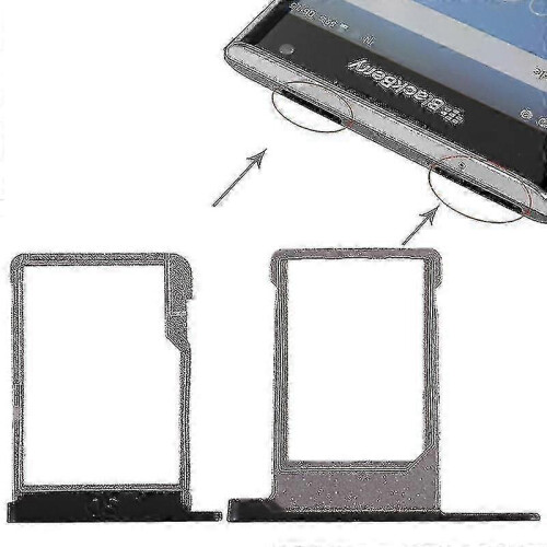 Sim Card Tray + Micro Sd Card Tray for Black Priv (black)