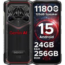 (Red) DOOGEE Blade 20 Pro Rugged Smartphone,11800mAh,6.6" HD, 24(6+18)GB 256GB