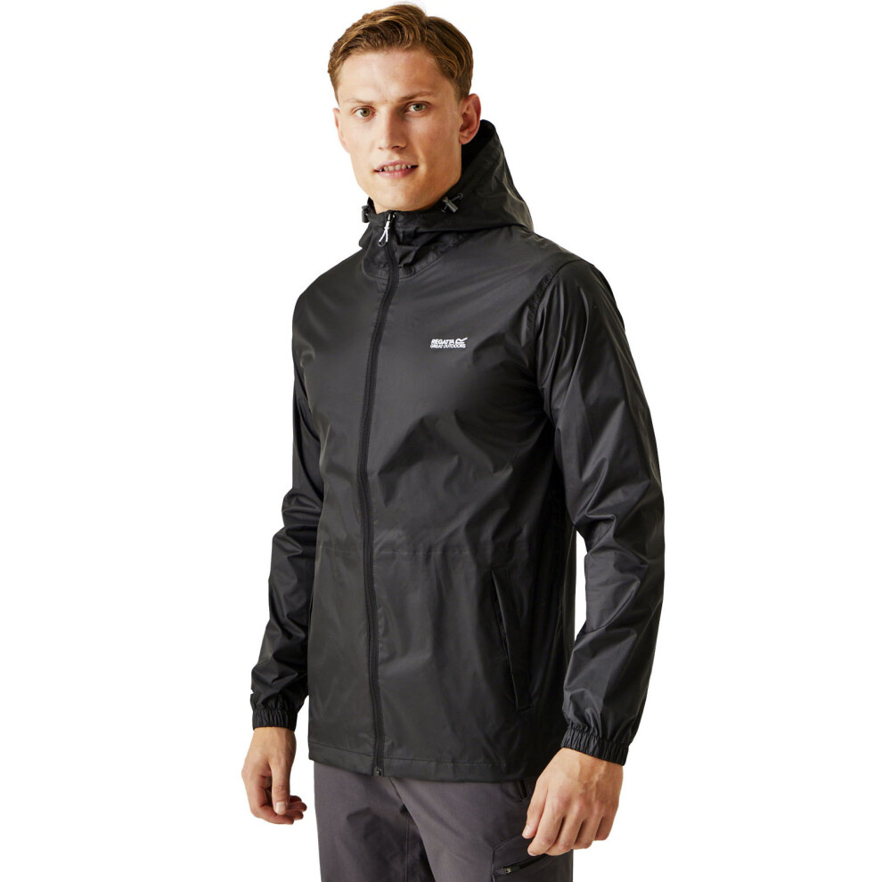 Regatta Men's Black Pack-It Iii Waterproof Packaway Jacket In | : 4XL - Image 6