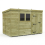 10 x 6 Pent Shed Tanalised (Single Door, With Windows) 2