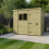 10 x 6 Pent Shed Tanalised (Single Door, With Windows) 1