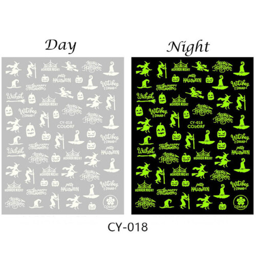 (CY-018) Glow Nagelsticker DIY Maniküre Damen