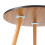 Living And Home 50cm Black Double-Tier Round Wooden Side Table 5
